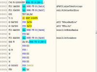 Screenshot of code analysis of ransomware Petya
