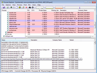 Screenshot of an analysis with Process Explorer