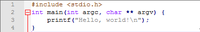 An example program would be a simple “Hello World!” program coded in C. 