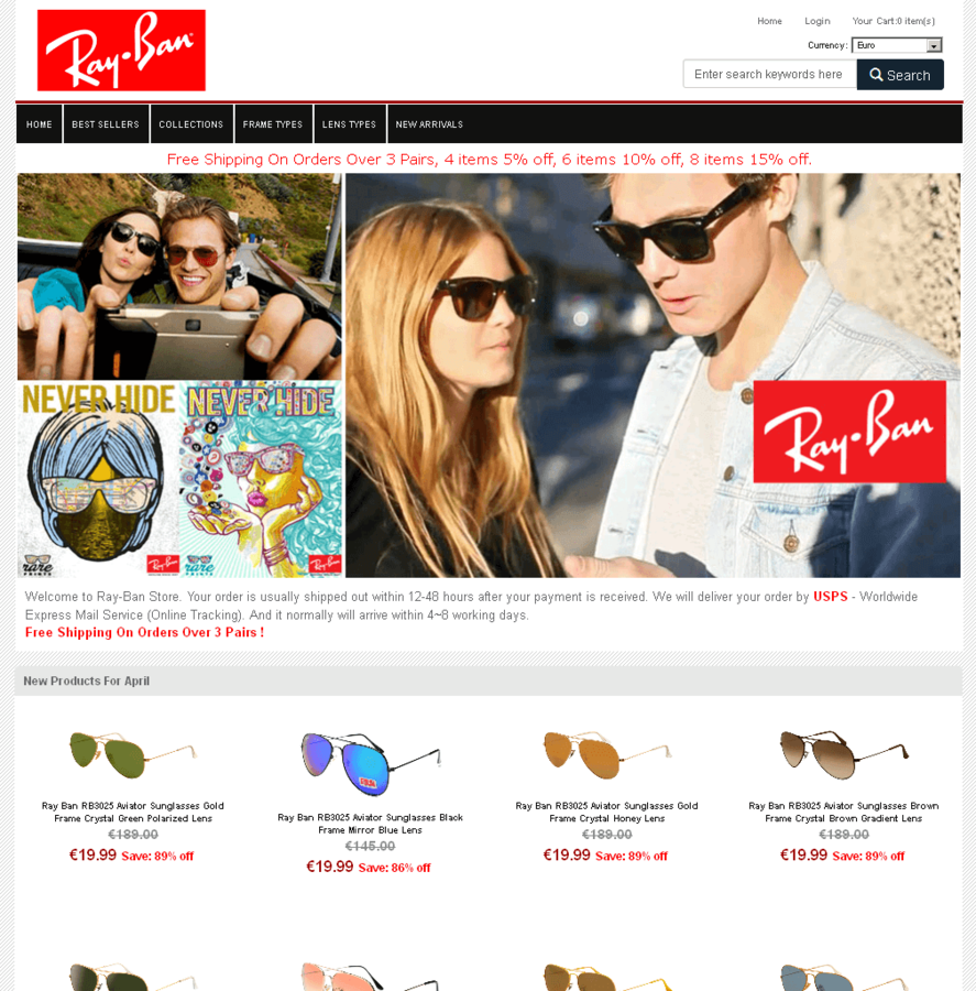 Sunglasses Spam 85 Discount That Has To Be 100 Fake G Data