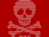 Screenshot of a Petya ransomware lockscreen