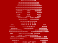 Screenshot of a Petya ransomware lockscreen