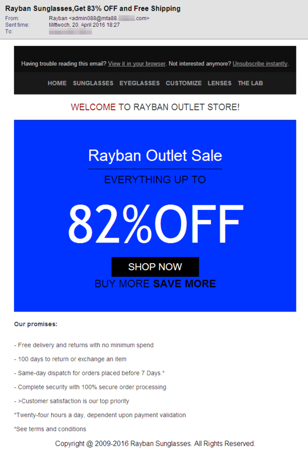 Ray ban in store coupon store