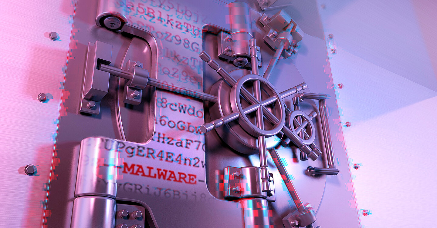A vault with Malware (Symbolic picture)