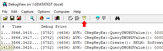 Debug View Clock