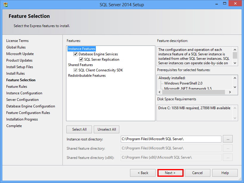 Sql server express