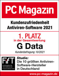 PC Magazin Award 1.Platz Kundenzufriedenheit 2021 PC Magazin Award 1.Platz Kundenzufriedenheit 2021